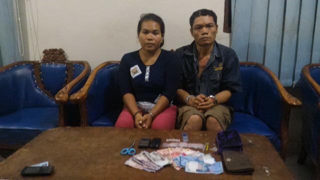 Pasutri Dibekuk Tim Opsnal Polsek Mandau