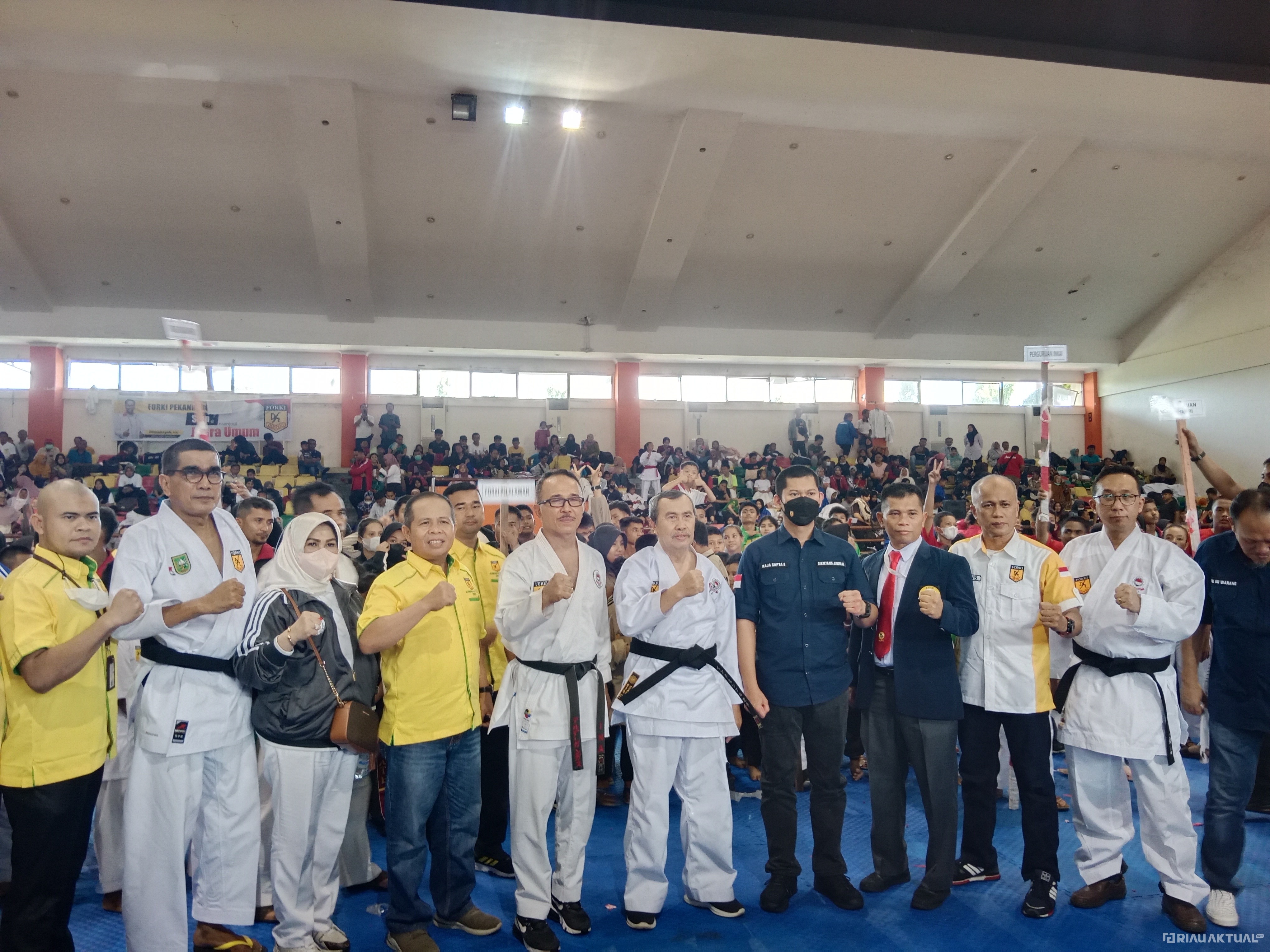 Gubri Resmi Buka Kejurprov Karate Forki Riau 2022