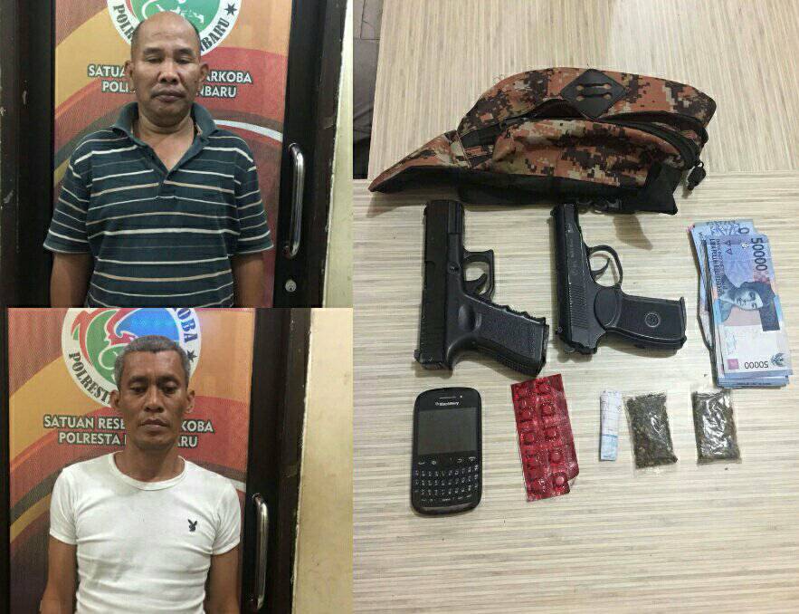 Tangkap Tiga Pengedar Narkoba, Polisi Sita Dua Pucuk Senpi Air Gun