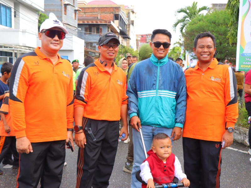 AKBP Isa Ikuti Jalan Santai dan Cooling System dalam Rangka HUT ke-25 Kabupaten Rokan Hilir