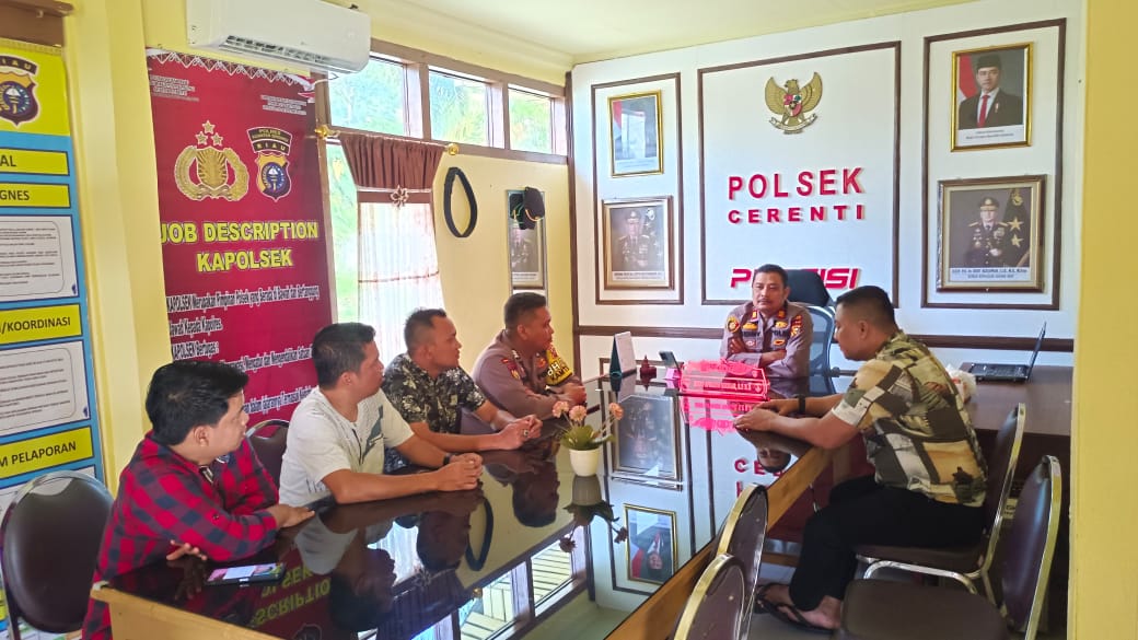 Kapolsek Cerenti dan Panitia Pacu Jalur Inuman Matangkan Pengamanan Acara