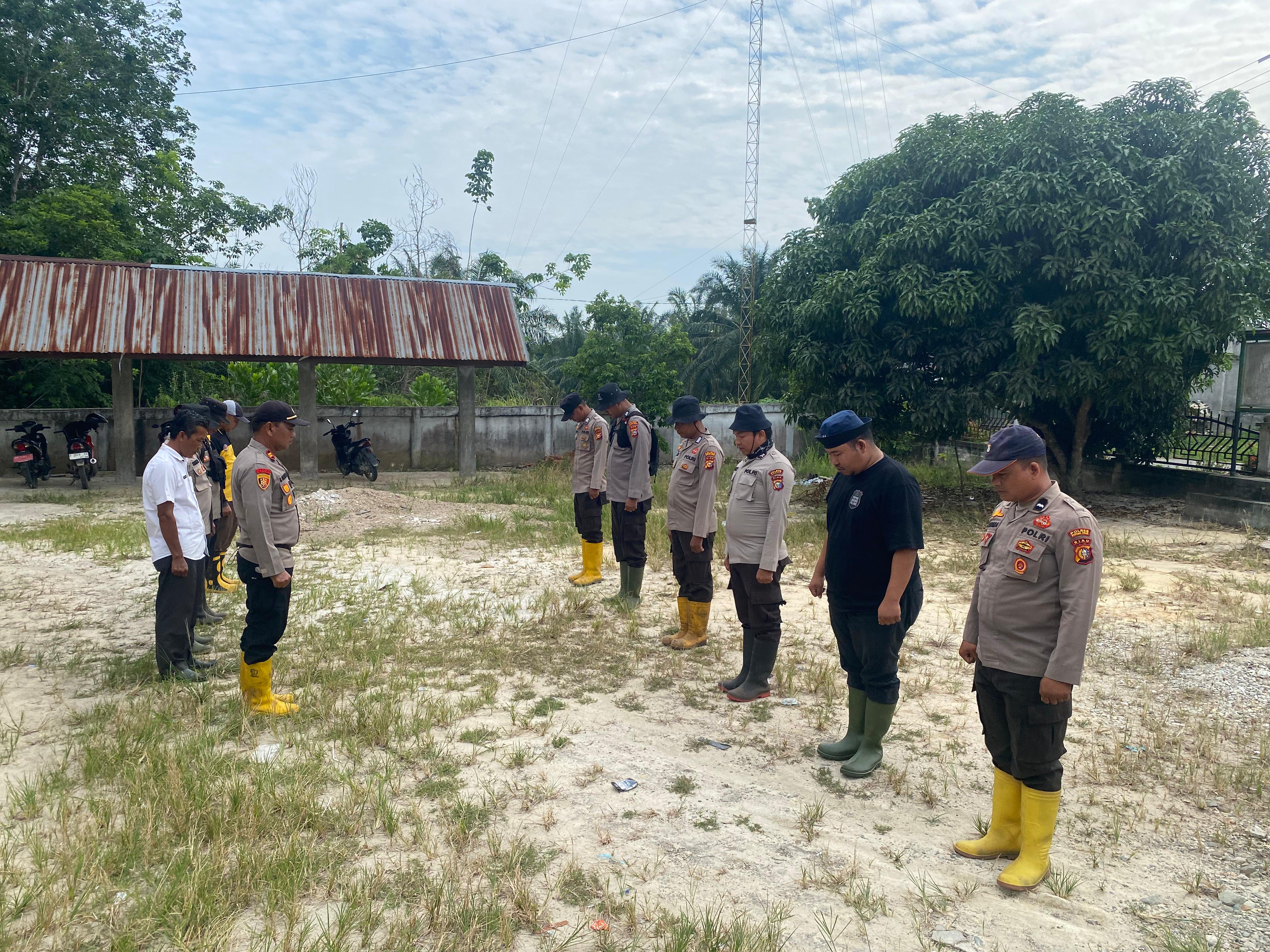 Cegah Karhutla, Kapolsek Bangko Pusako Pimpin Patroli Bersama MPA