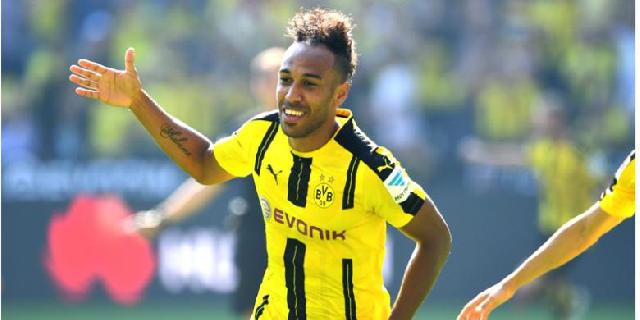 Dortmund Libas Wolsburg 5-1, Aubameyang Cetak Dua Gol