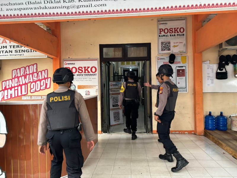 Satgas Preventif Polres Kuansing Patroli R2 untuk Jaga Kondusivitas Jelang Pemilu 2024