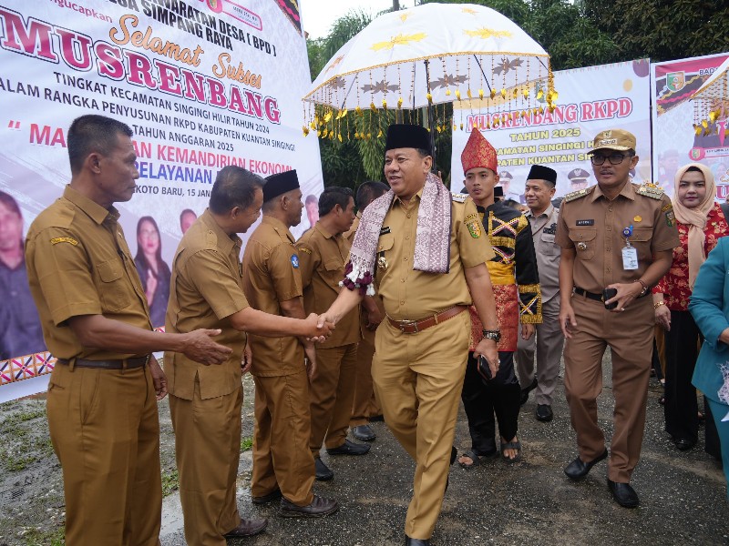Buka Musrenbang Perdana di Singingi Hilir, Suhardiman Amby: Fokus Pembangunan dan Perekonomian Kuansing