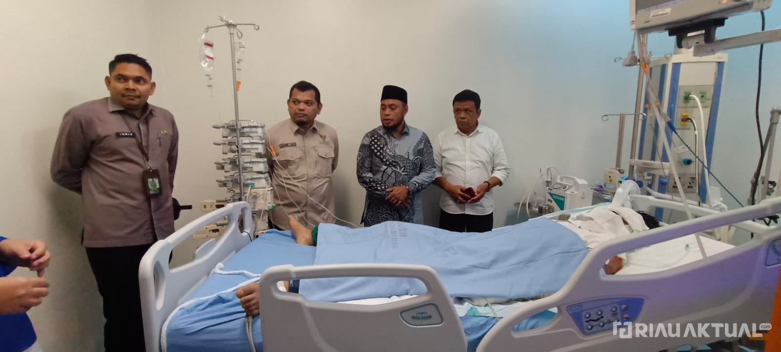 Baznas Riau Tanggung Biaya Pengobatan Korban KDRT yang Alami Luka Bakar di Inhu