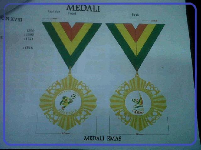 Konsep Melayu Riau Ada di Medali PON XVIII