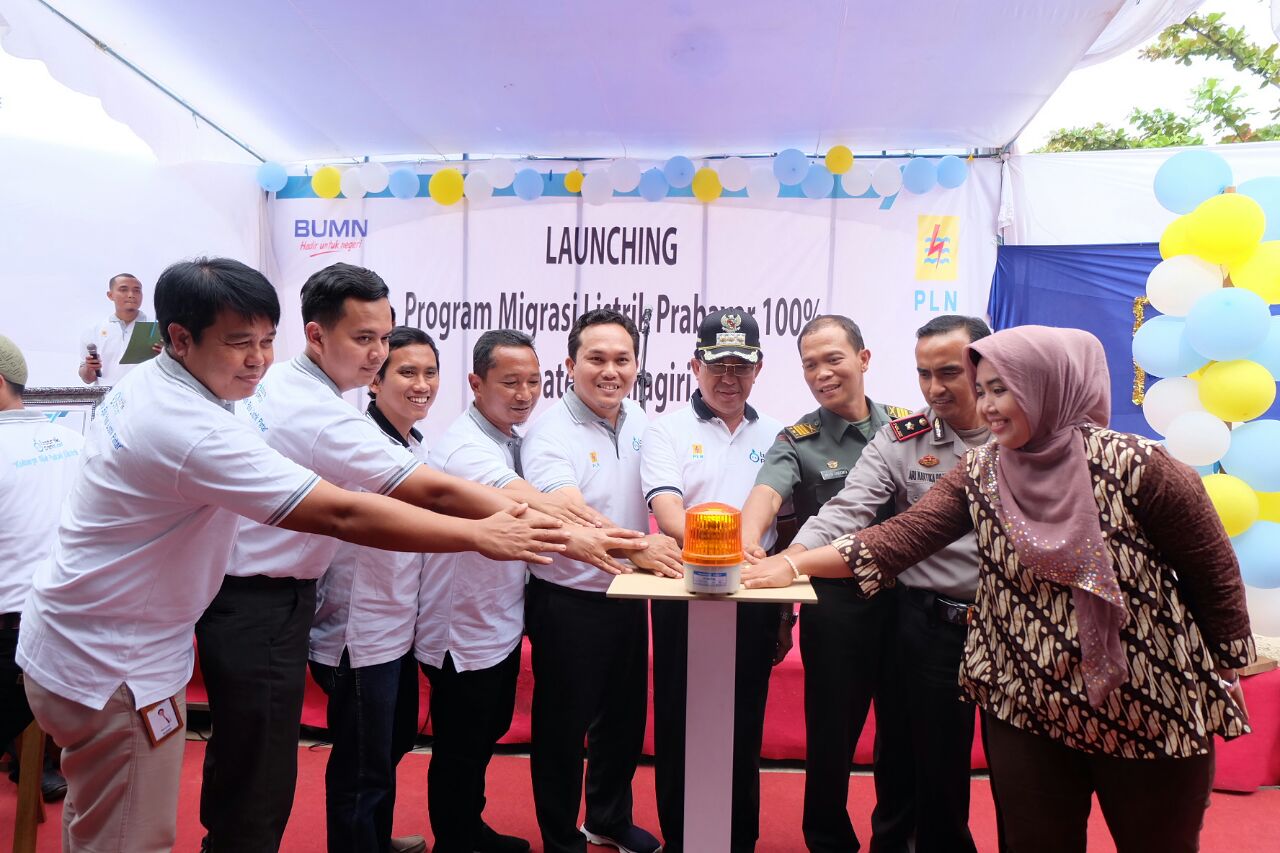 Launching Program Migrasi Listrik Prabayar 100 persen. Bupati Inhil Sebut Akses Listrik Tuntas Di 20