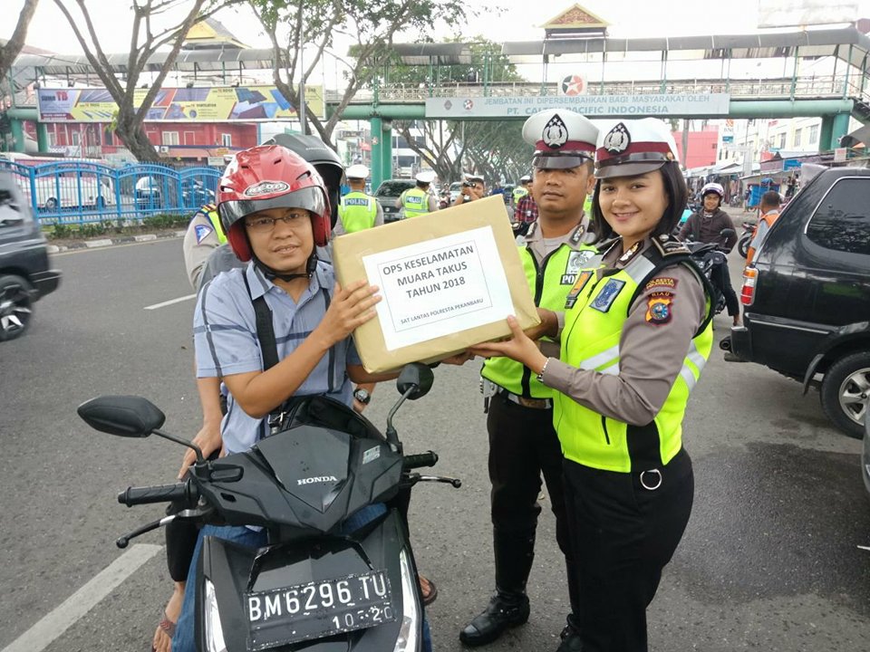 Operasi Keselamatan Muara Takus Ditutup, Pelanggaran Didominasi Tidak Gunakan Helm