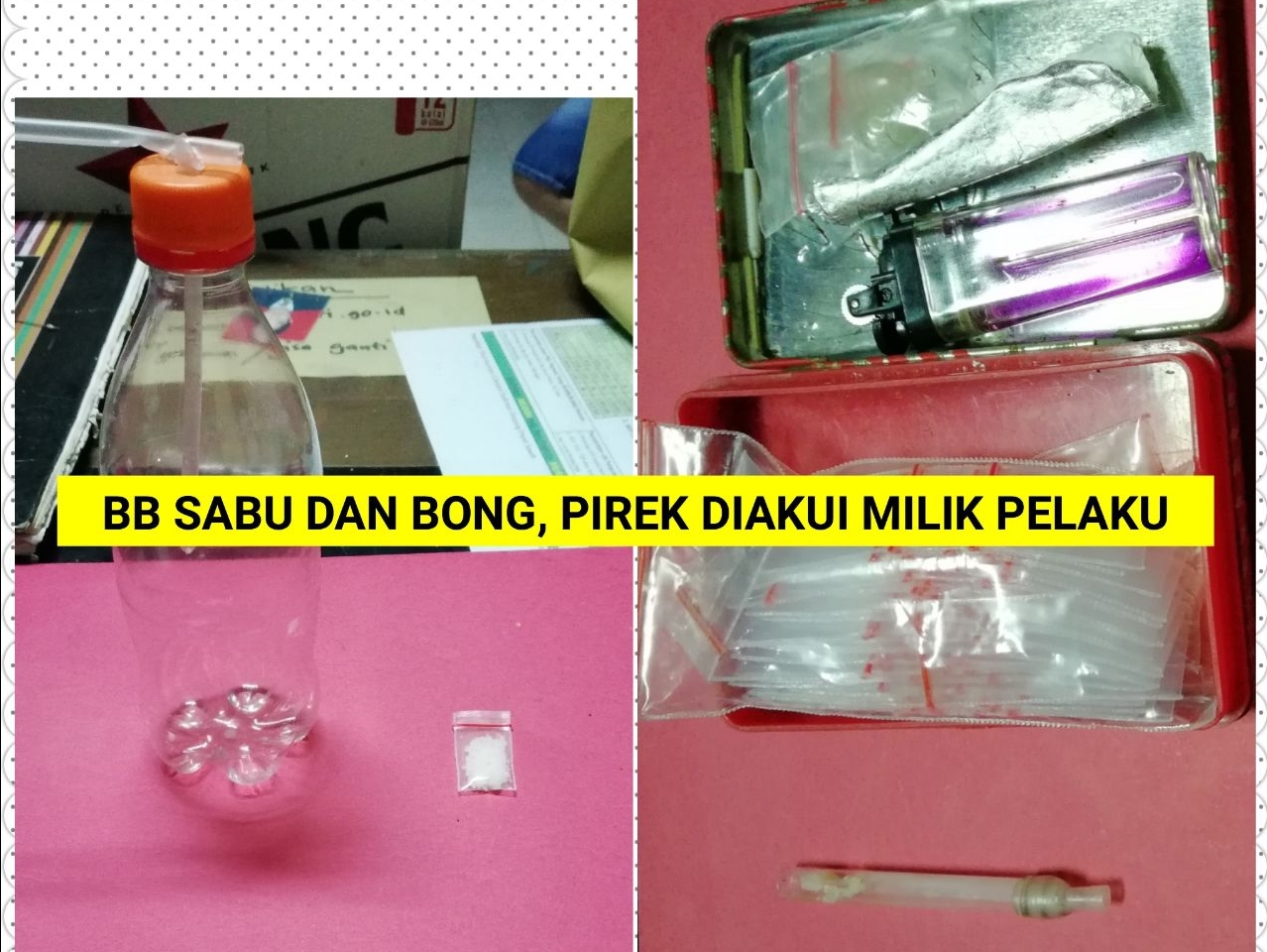 Sedang Asyik Ngisap Berdua di Kamar, Akhirnya dibekuk Polres Kuansing