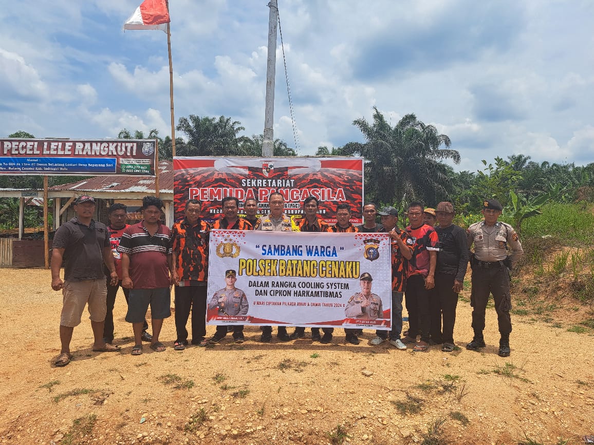 Polsek Batang Cenaku Bersama PP Deklarasi Pilkada Damai