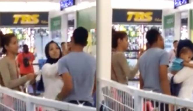 Heboh ! Istri Pergoki Suami Asyik Bersama Wanita Lain di Mal