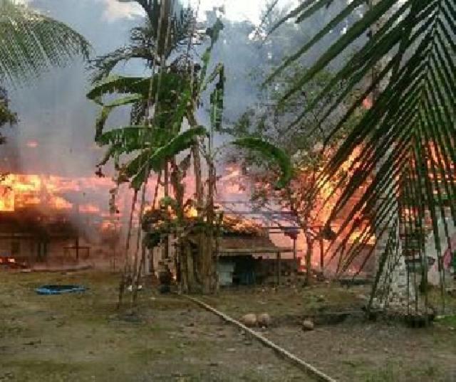 Kebakaran Kembali Landa Rumah Seorang Warga Di Kecamatan Enok