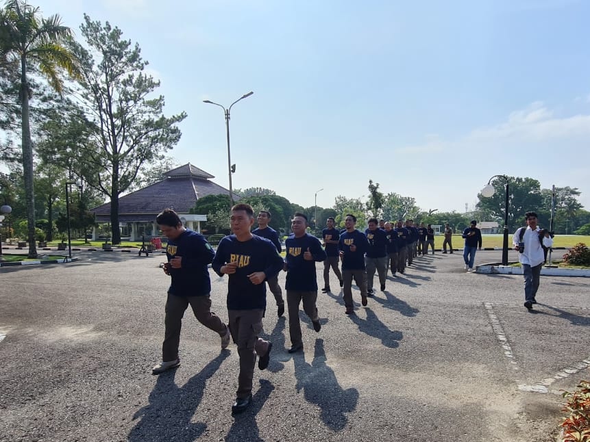 Kasatpol PP Provinsi Riau Buat Program Rutin Penyegaran Fisik, Ini Tujuannya
