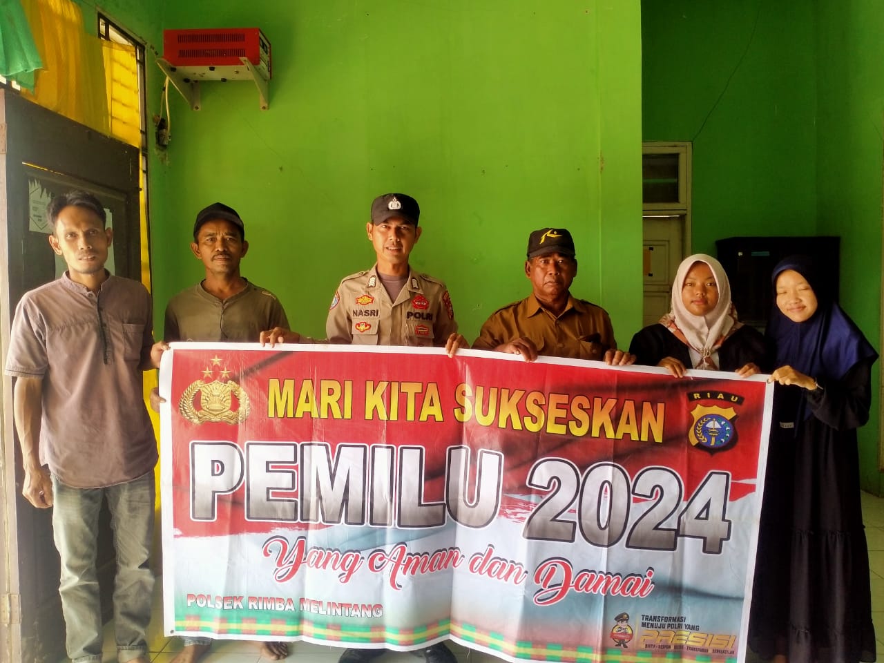 Polsek Rimba Melintang Gencarkan Sosialisasi Jelang Pencoblosan Pemilu