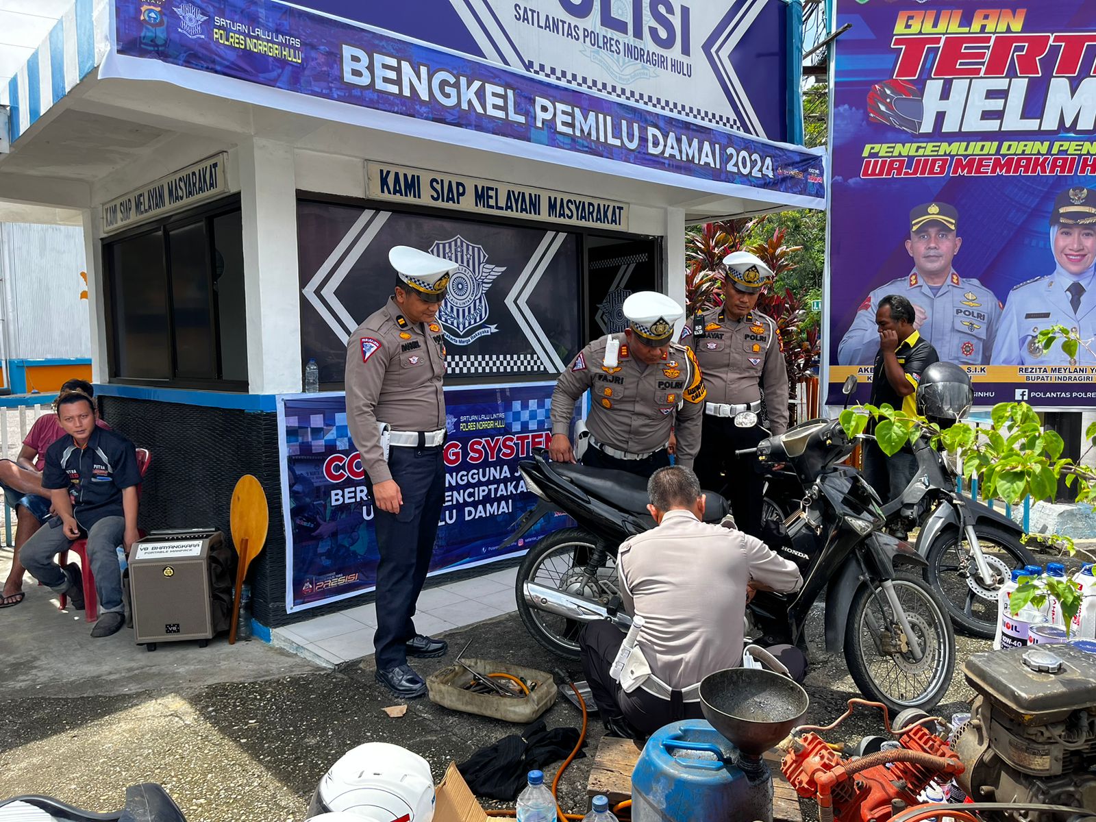 Inovatif, Satlantas Polres Inhu Buka Program Bengkel Pemilu Damai