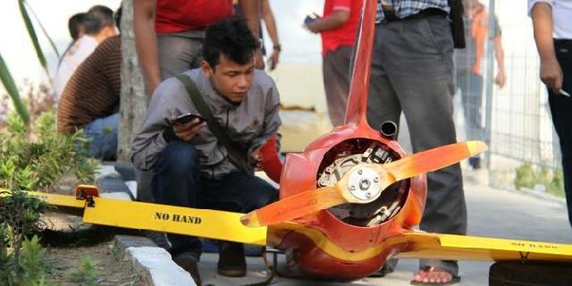 Pesawat tanpa awak jatuh di Batam, diduga milik negara asing