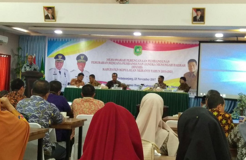 Wabup Buka Musyawarah Perencanaan Pembangunan Perubahan RPJMD Kabupaten Meranti 2016-2021