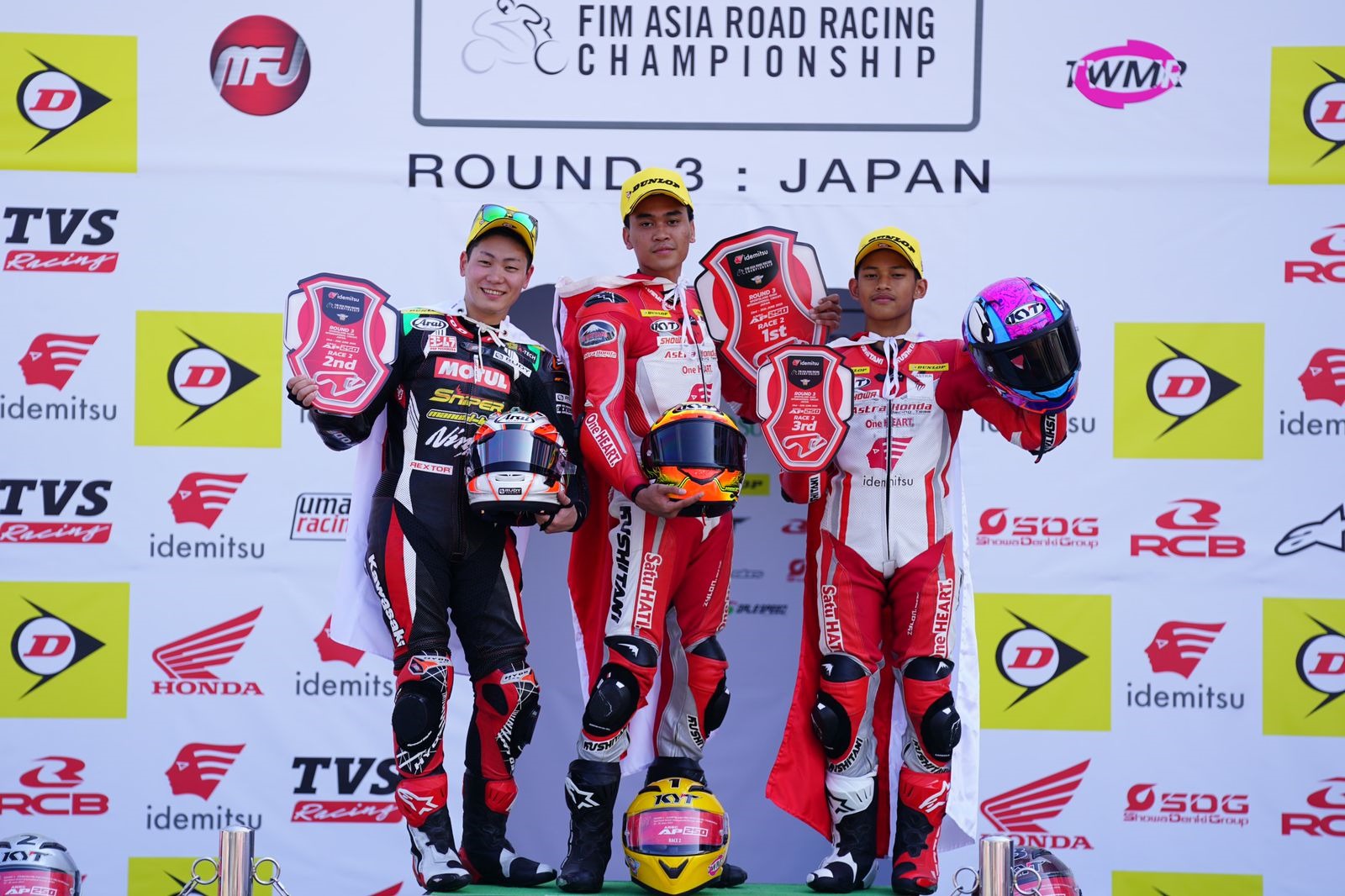 Tak Terbendung, Astra Honda Racing Team Dominasi Podium ARRC Jepang