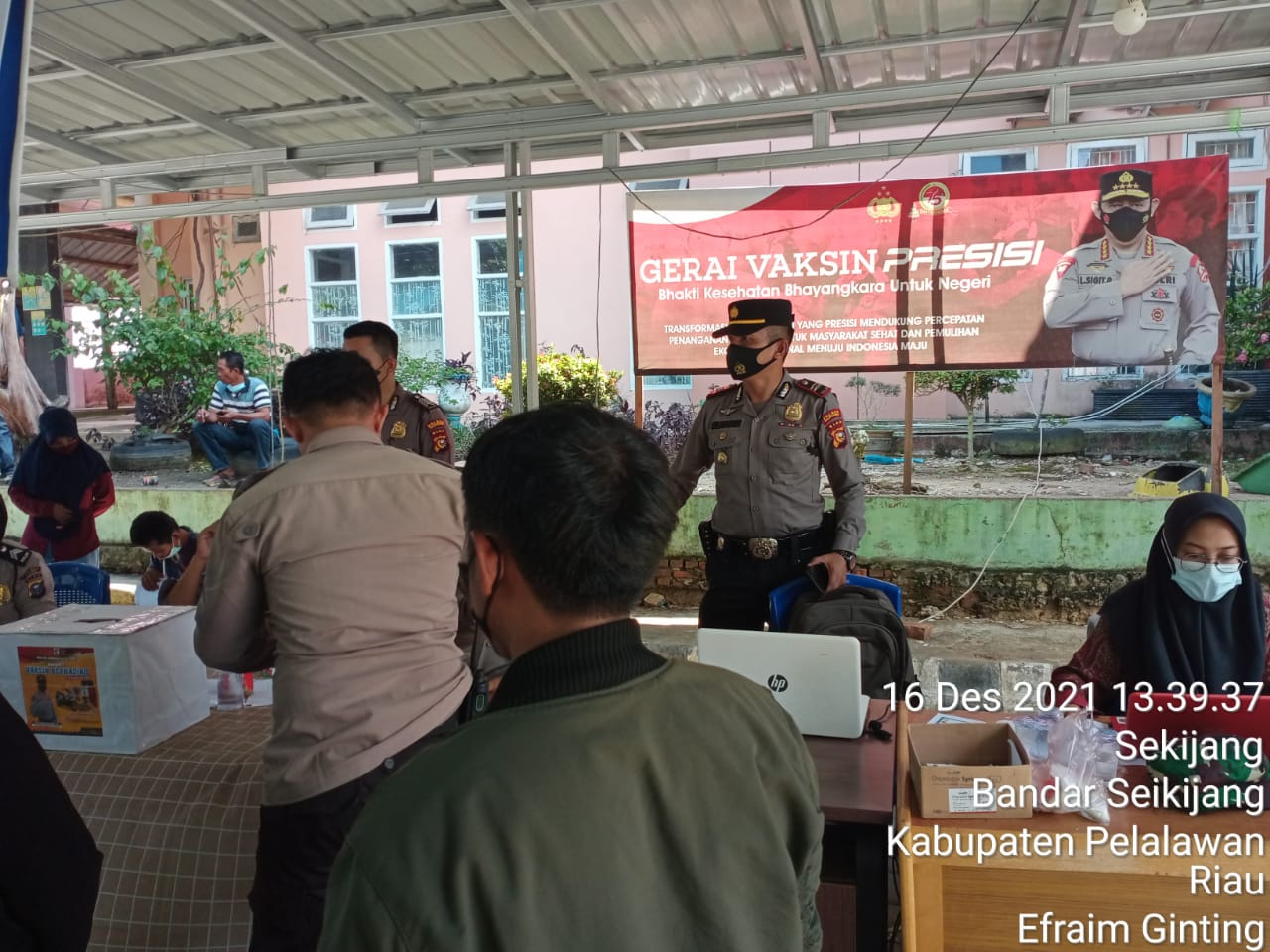 Polsek Bandar Sei Kijang Gesa Vaksinasi Covid-19 Wilkum, Ini Capaiannya