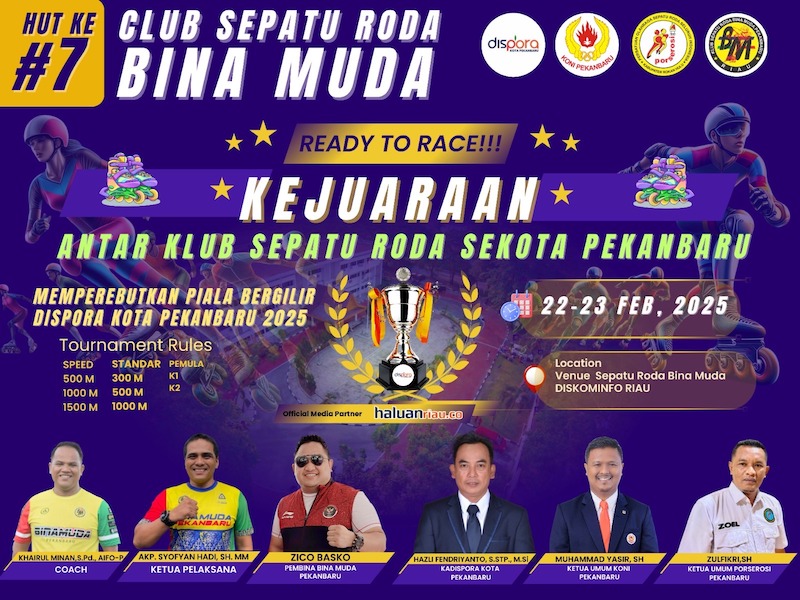 Klub Bina Muda Gelar Kejuaraan Sepatu Roda, Perebutkan Piala Dispora