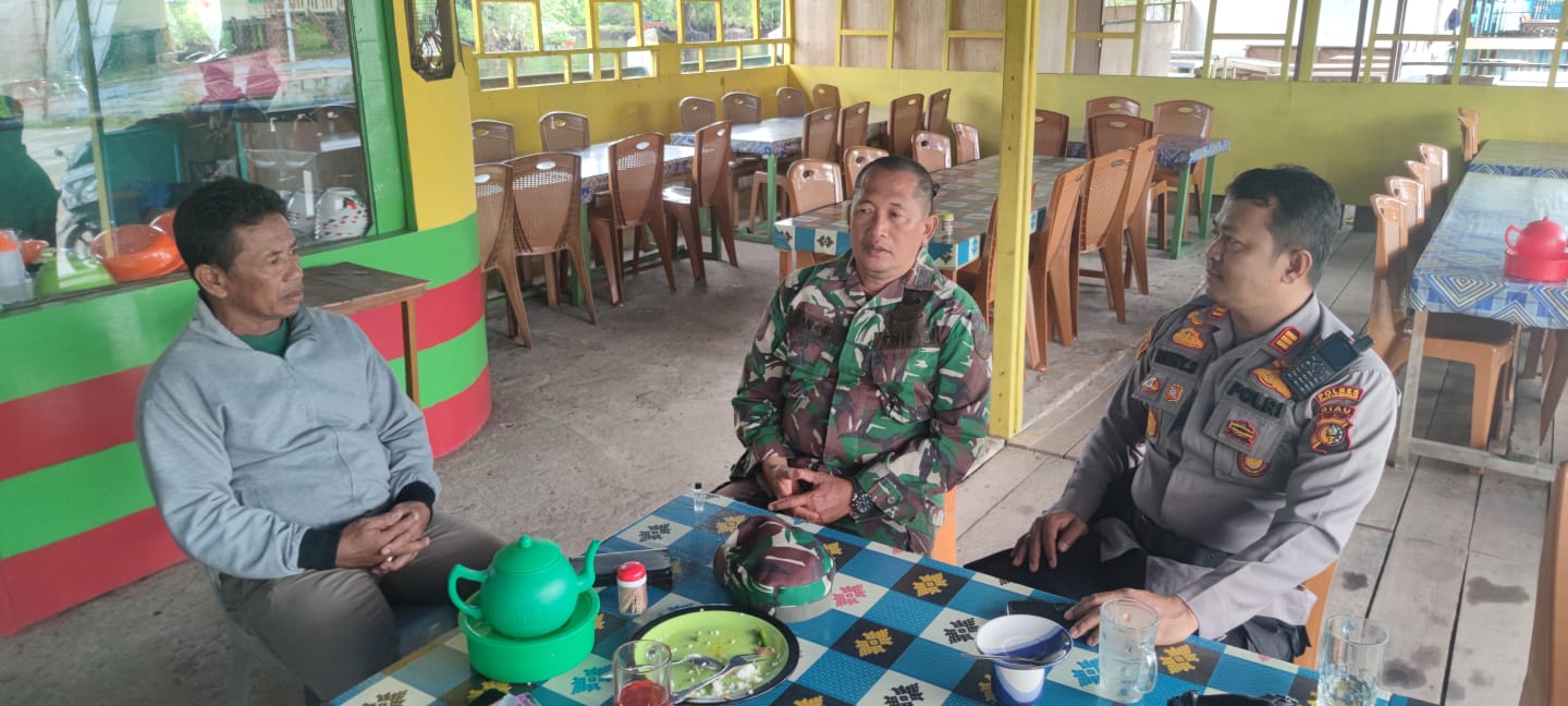 Kompak Hadapi Pemilu Damai di Mandah Inhil, Kapolsek, Danramil, dan Ketua PKK Bersinergi