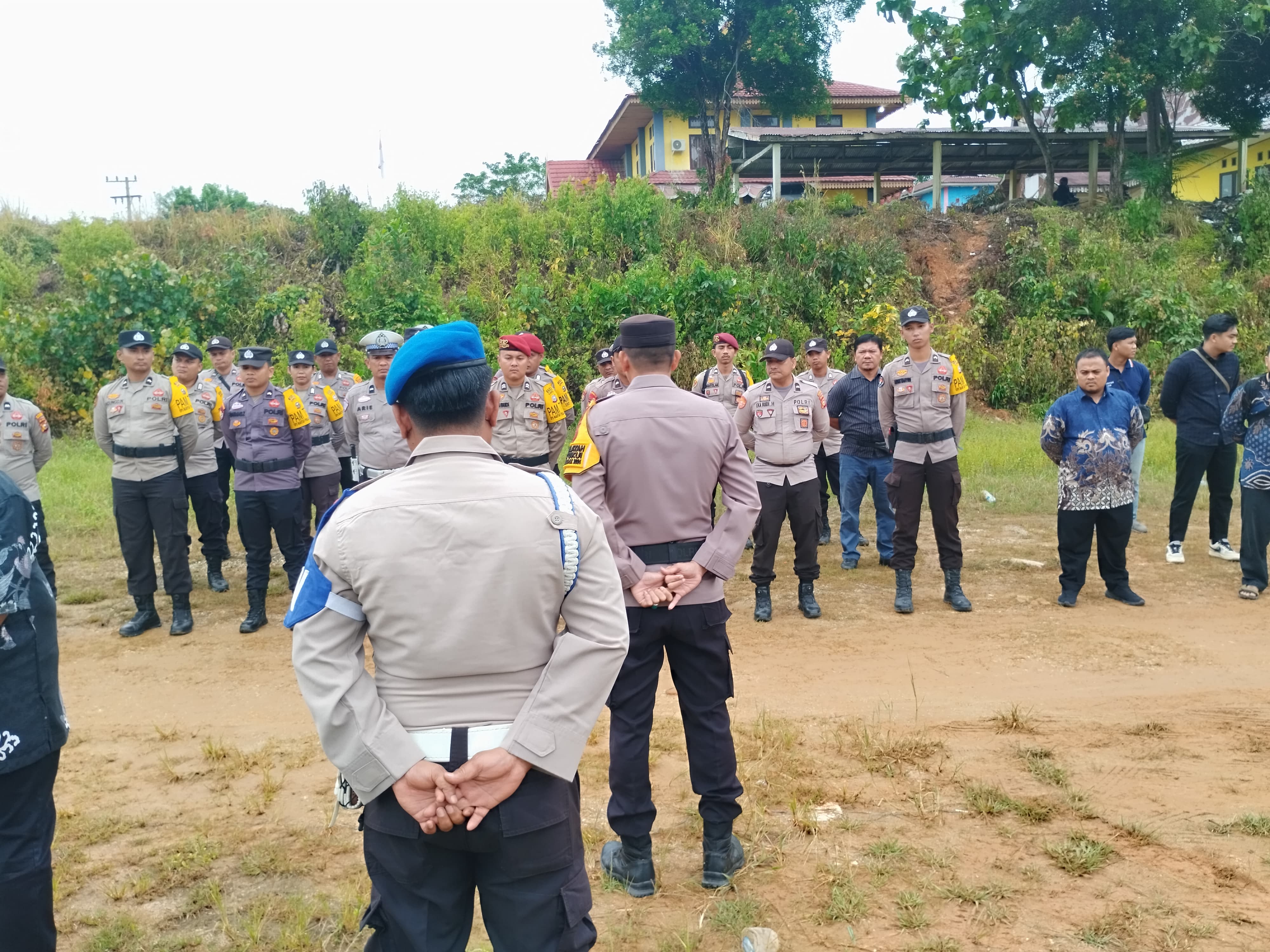 Polres Inhil Patroli Skala Besar, Jaga Kondusivitas Pasca Pilkada