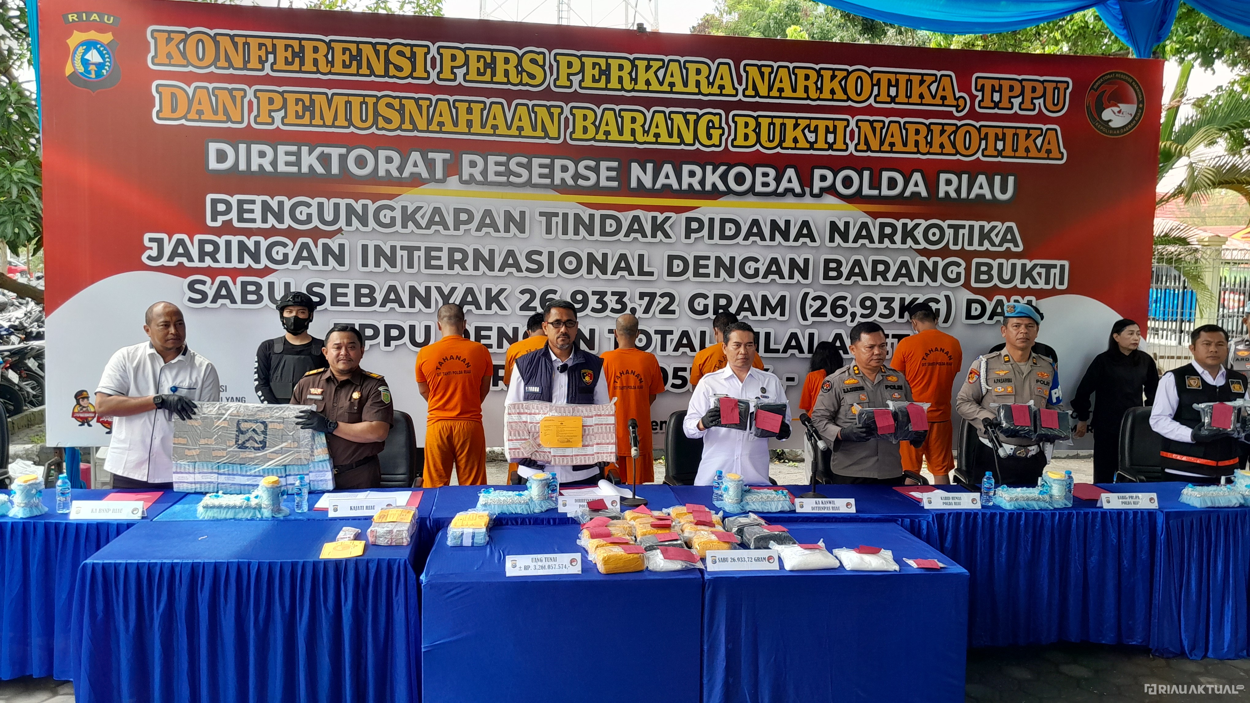 Napi Diduga Kendalikan 117 Kg Narkoba dari Dalam Lapas Pekanbaru, Dua Kurir Ditangkap dan Aset Miliaran Disita