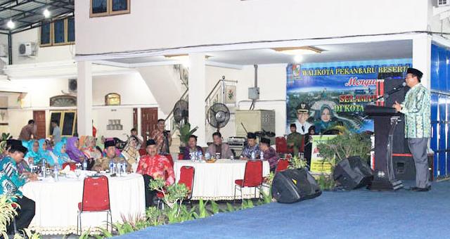 Walikota Pekanbaru Undang Kanwil Kemenag Riau ke Rumah Dinas, Gelar Malam Resepsi HUB ke-70
