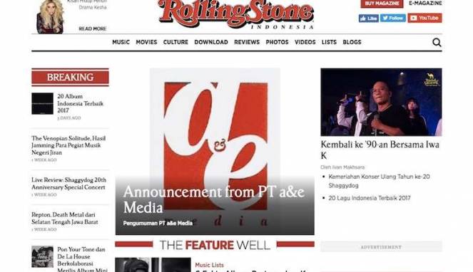 Akhir Sedih Rolling Stone Indonesia