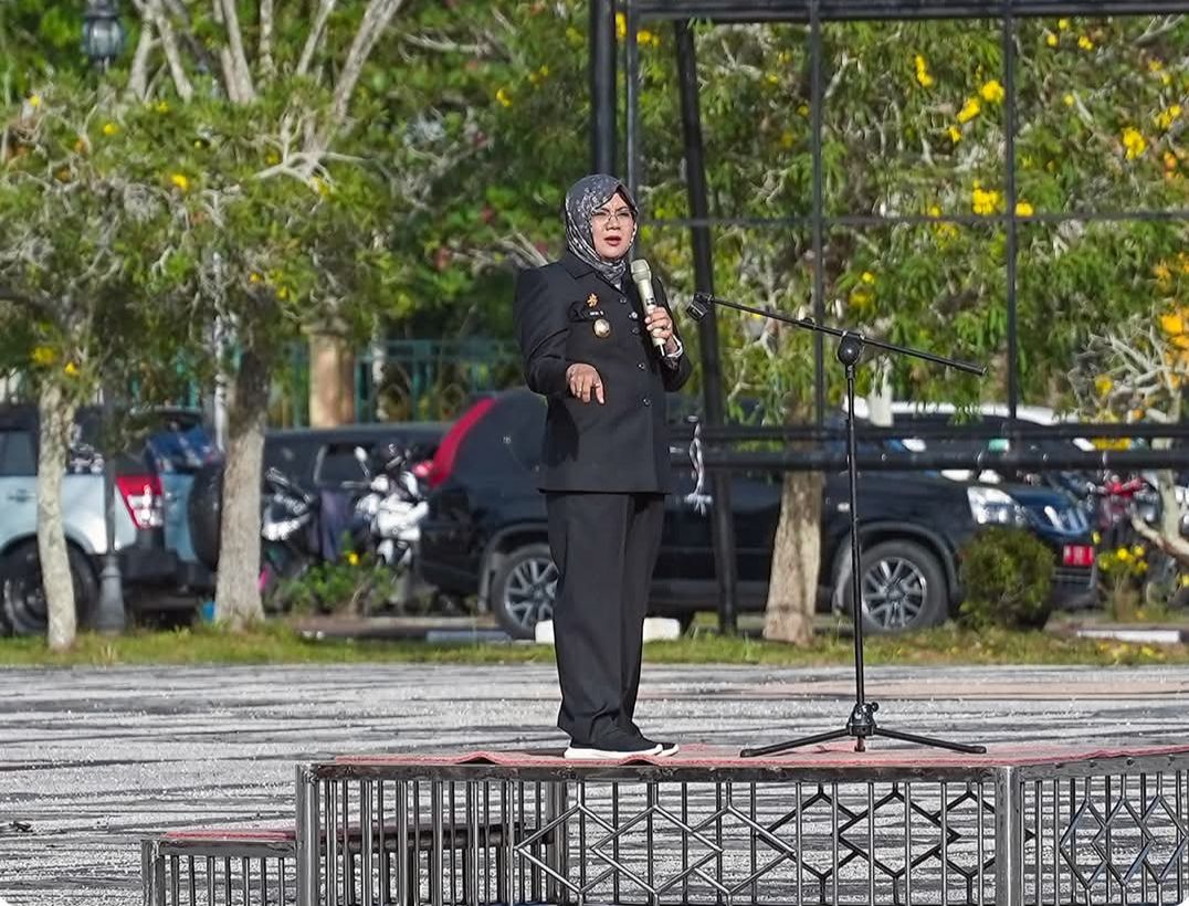 Perdana jadi Pembina Upacara, Ini Arahan Bupati Afni