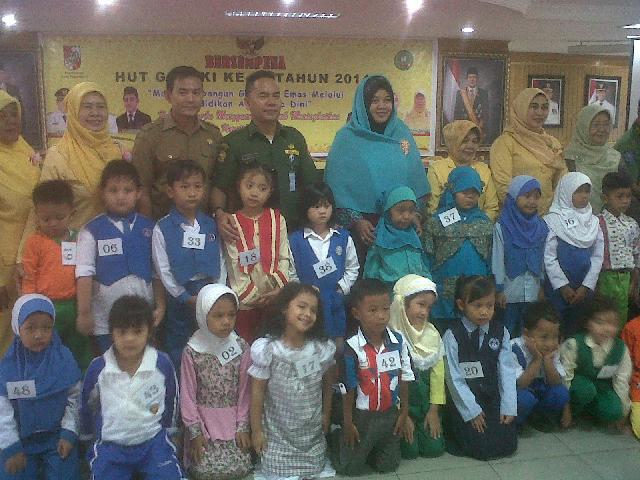 64 Sekolah Taman Kanak-Kanak Ramaikan Lomba GOPTKI Pekanbaru