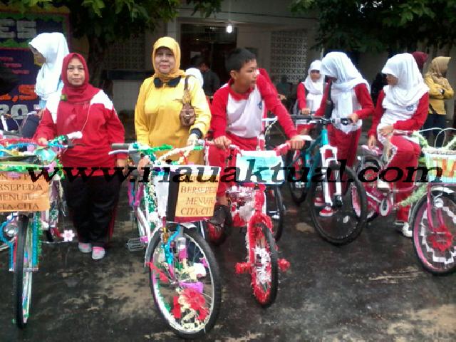Sebanyak 1.000 Murid di Pekanbaru Sudah Gunakan Sepeda ke Sekolah