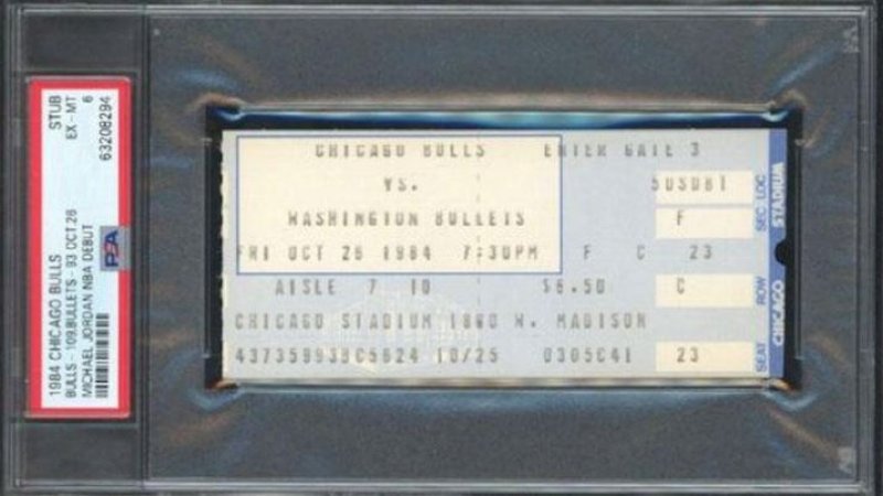 Potongan Tiket Laga Debut Michael Jordan di NBA Laku Terjual Rp3,7 Miliar