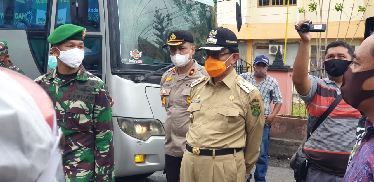 Bupati Inhil Resmikan Tim Terpadu Penegakan Disiplin Masyarakat Produktif Aman Covid-19