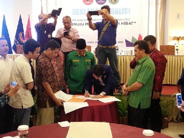 Ingin Hadapi Firdaus, Tiga Partai Berkoalisi Tanpa Calon yang Jelas