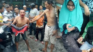 Rampas Handphone dan Seret Korbannya Pakai Motor, Begal Dihajar Warga, Merengek pada Ibunda