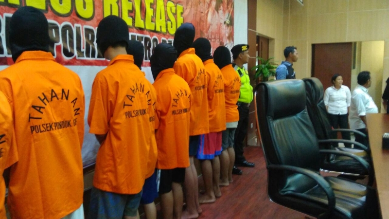 Bacok Pemuda hingga Tewas, 8 Anggota Geng Motor Dibekuk Polisi