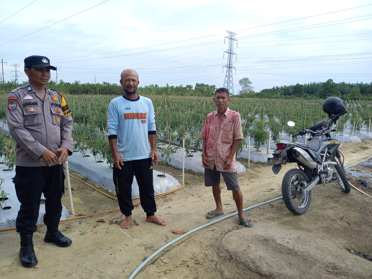 Cooling System Pasca Pemungutan Suara, Bhabinkamtibmas Simpang Belutu Rutin Sambangi Warga