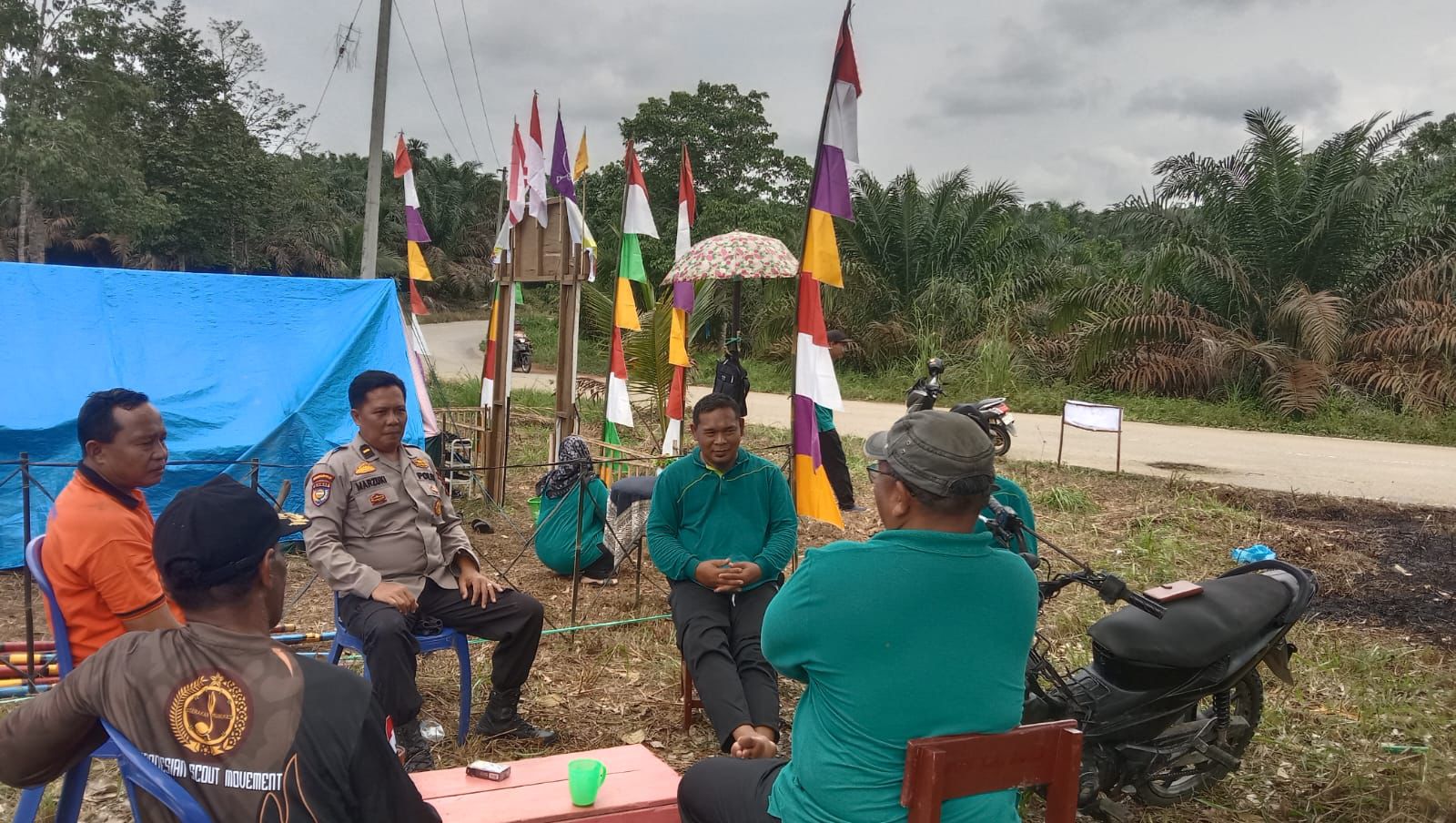 Polsek Rokan IV Koto Gelar Sosialisasi Cooling System untuk Pilkada Damai 2024 di Desa Pendalian