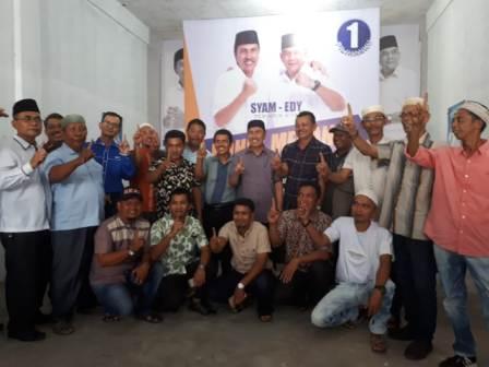8 Kecamatan di Rokan Hulu Bersatu Siap Menangkan Syamsuar-Edy Nasution