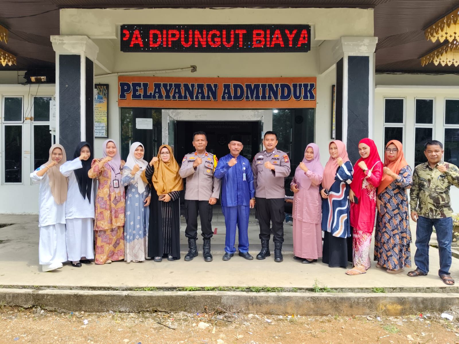 Sat Binmas Polres Rohul Laksanakan Cooling System di Disdukcapil untuk Pilkada 2024 Aman dan Kondusif