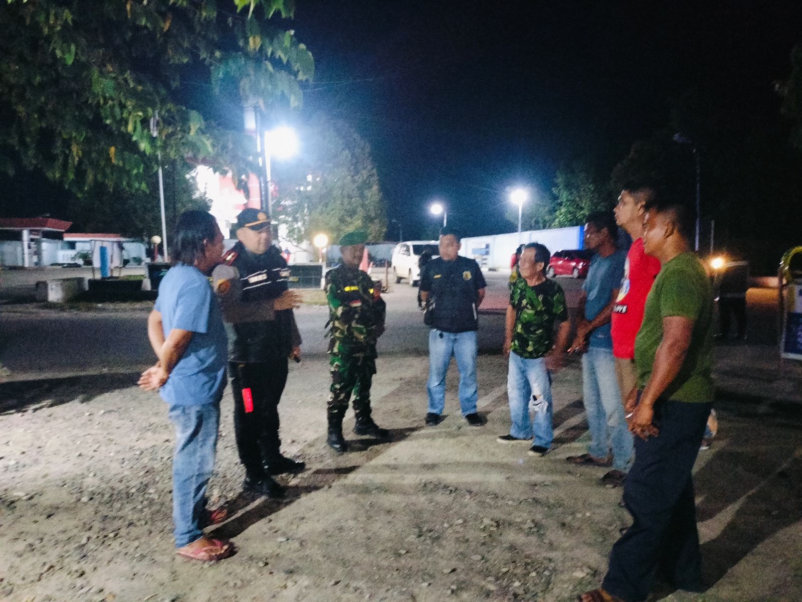 Kapolsek Kunto Darussalam dan Upika Dukung Pilkada Damai