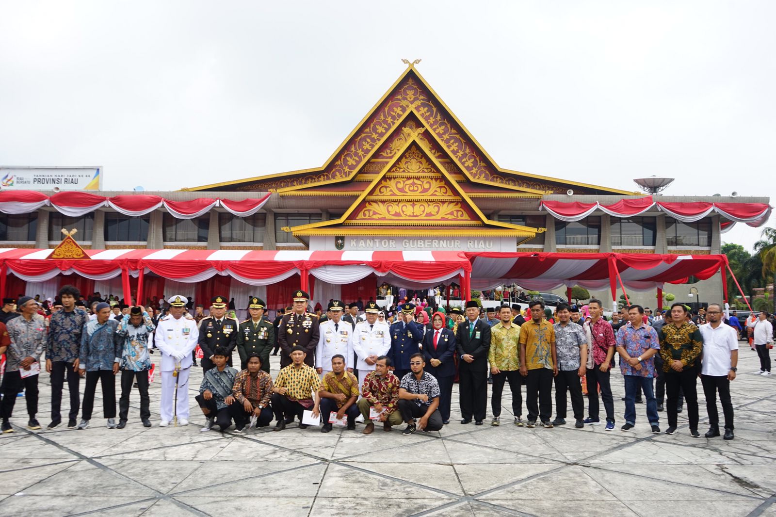 Ikuti Upacara Peringatan HUT RI di Kantor Gubri, Eks Napiter Lebih Cinta NKRI