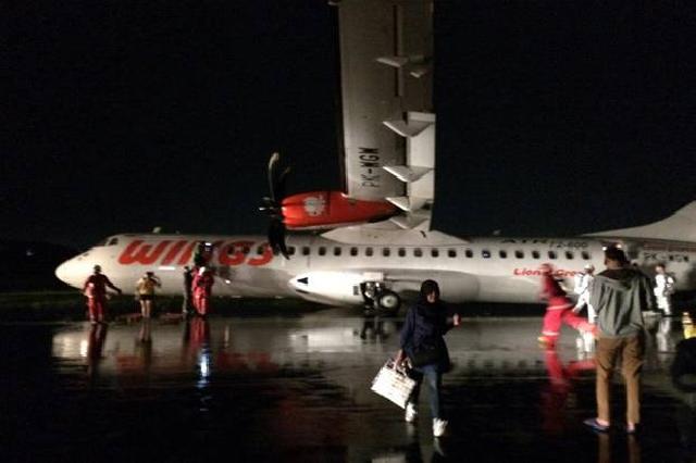 Pesawat Wings Air Tergelincir di Semarang, 6 Penumpang Luka-luka