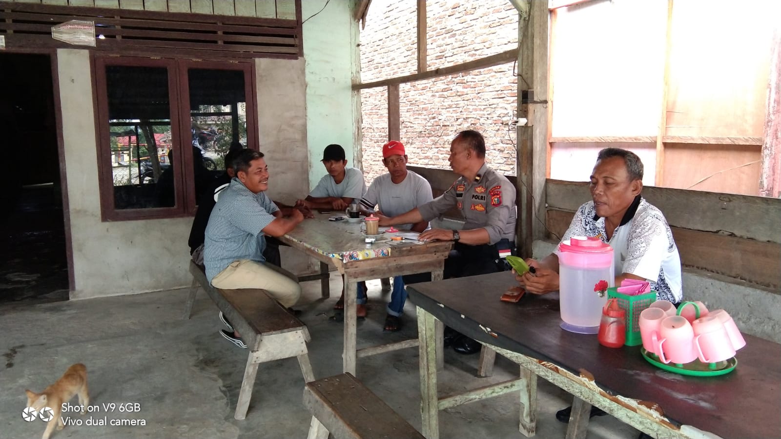 Polsek Bangko Pusako Gelar Cooling System Pasca Pemilu Damai di Rokan Hilir