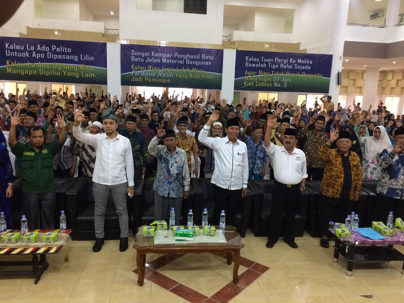 Zulher Targetkan 80 Persen Suara untuk Firdaus-Rusli di Kampar