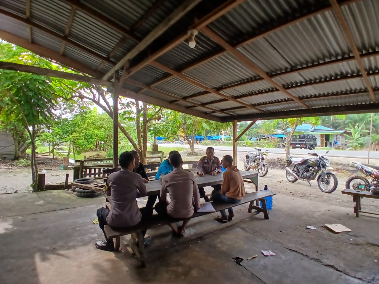 Polsek Teluk Meranti Gelar Kegiatan Jumat Curhat Jaga Kamtibmas Pilkada