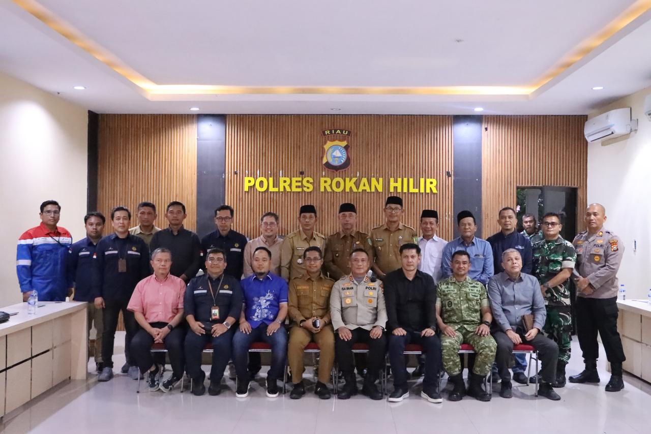 Kapolres Rohil Pimpin Pertemuan Antisipasi Demo GERAM Jilid III, Ini Kesepakatannya