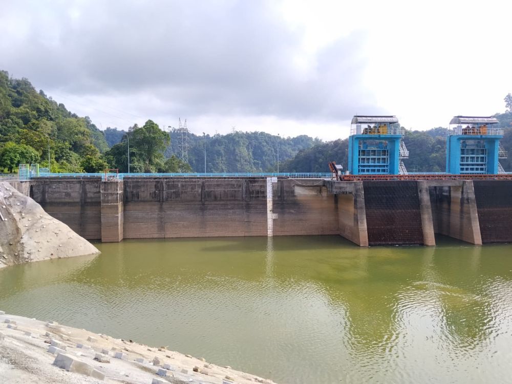 Terus Menyusut, Elevasi PLTA Koto Panjang Pagi Ini Capai 80.74 MDPL